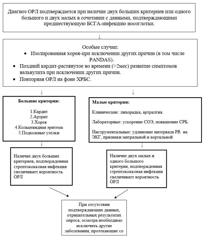 Алгоритм диагностики ревматической лихорадки